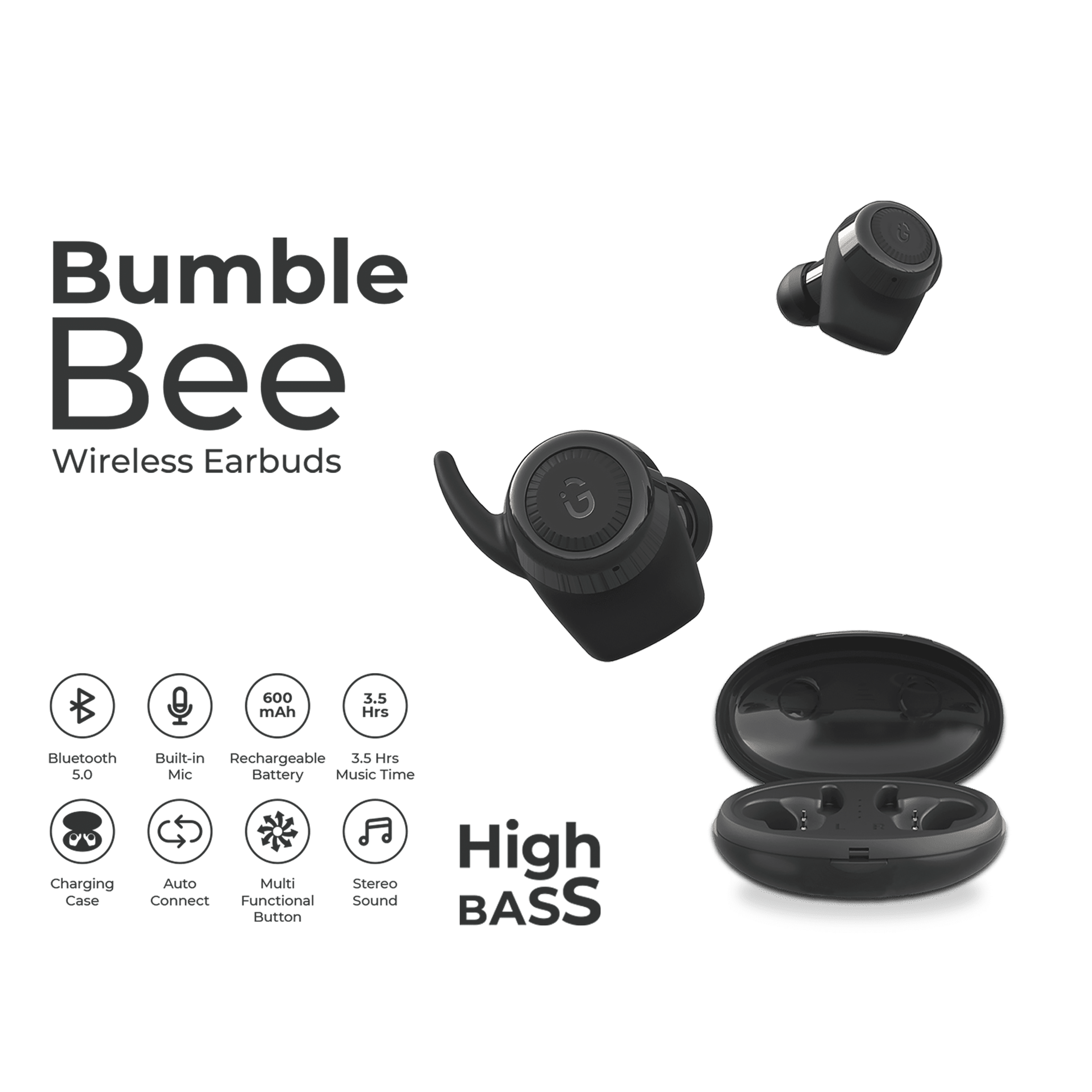 Igear 2025 bumblebee earbuds